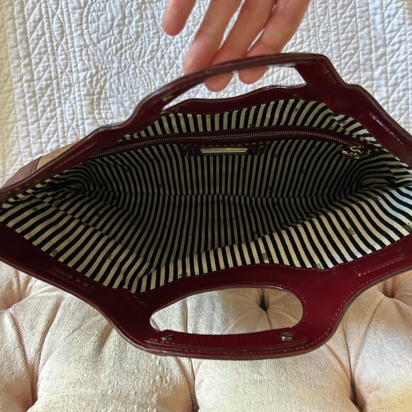 Vintage L.A.M.B. Gwen Stefani Carlisle Lipstick Convertible Clutch Leather/PVC - Picture 8 of 16